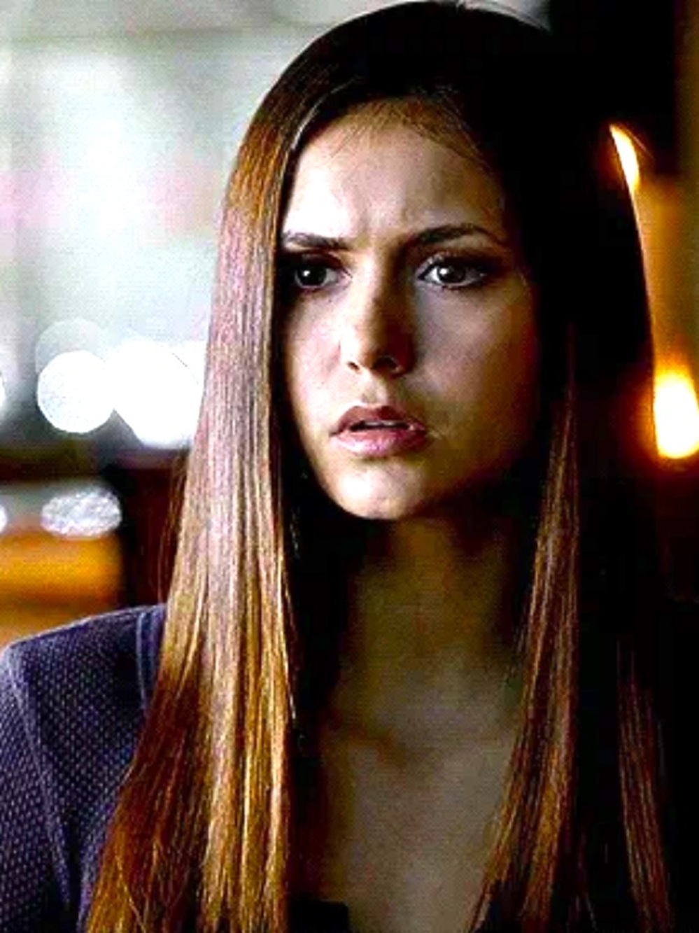 ASO Elena Gilbert Purple Thermal Top The Vampire Diaries Size Medium - Picture 3 of 7